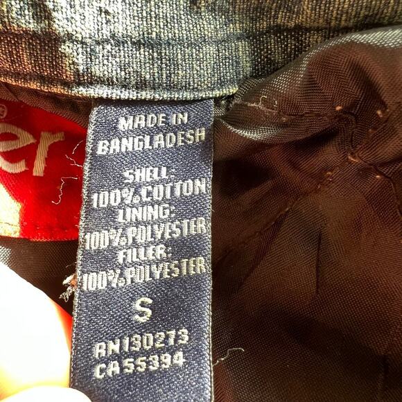 Wrangler Men's Front Button Shirt Jacket Long Sleeve Collared Neck Gray Size S - Picture 4 of 6